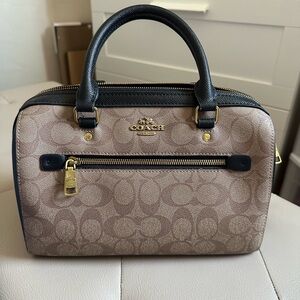 Brown/black tote bag coach